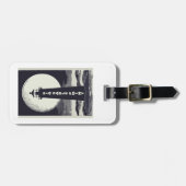 Big Sable Point Michigan Lighthouse Moon Gepäckanhänger (Vorderseite horizontal)