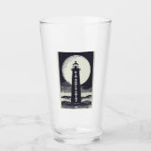 Big Sable Point Michigan Lighthouse Moon Glas (Vorderseite)