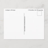 Big Sable Point Spring Sunset Postkarte (Rückseite)