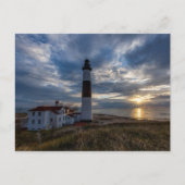 Big Sable Point Spring Sunset Postkarte (Vorderseite)