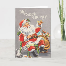Big Sack Energy - lustige Weihnachtskarte Feiertagskarte