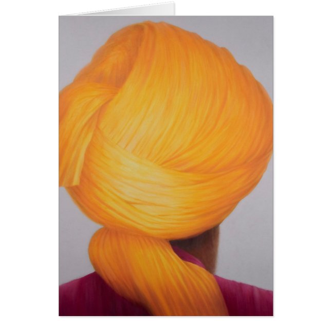 Big Saffron Turban (Vorne)