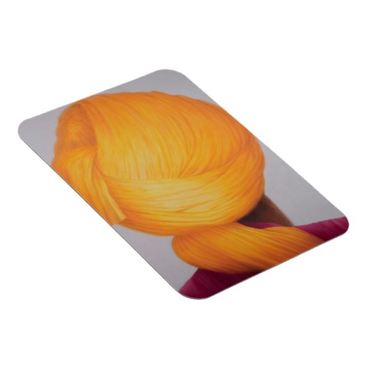 Big Saffron Turban Magnet (Rechte Seite)