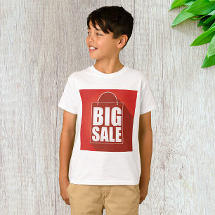 Big Sale Red Sign Boys T-Shirt