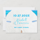 Big Sand Dollar Simple Save the Date Cards Einladung (Vorderseite)