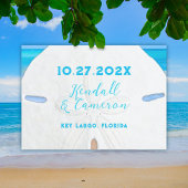 Big Sand Dollar Simple Save the Date Cards Einladung