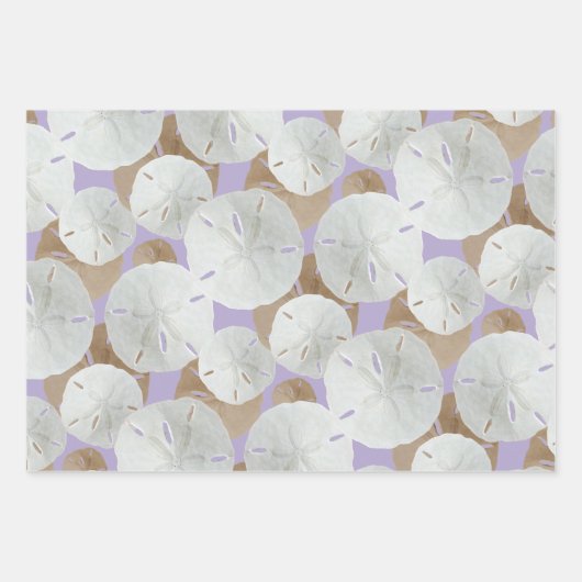 Big Sand Dollars Gemustert Flat Geschenkpapier Set (Vorderseite 3)