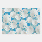 Big Sand Dollars Gemustert Flat Geschenkpapier Set (Vorderseite)