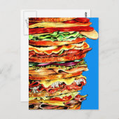 Big Sandwich Postkarte (Vorne/Hinten)