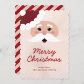 Big Santa Beard Flat Card Einladung (Vorne/Hinten)