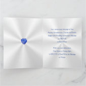 BIG Sapphire Personalized 65th Anniversary Card Karte (Innenseite)