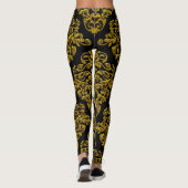 Big Sassy Damask Elegante Leggings (Rückseite)