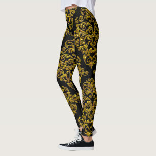 Big Sassy Damask Elegante Leggings