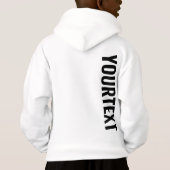 Big Schriftart Textvorlage Kids Boys beiderseitig Hoodie (Rückseite)