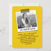 Big-Scribbles-Foto Moderne Graduierungspartei Einladung (Rückseite)