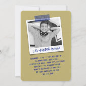 Big-Scribbles-Foto Moderne Graduierungspartei Einladung (Rückseite)