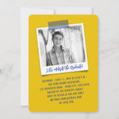 Big-Scribbles-Foto Moderne Graduierungspartei Einladung (Rückseite)