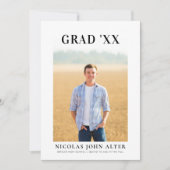 Big Serif Abschluss Einladung (Vorderseite)