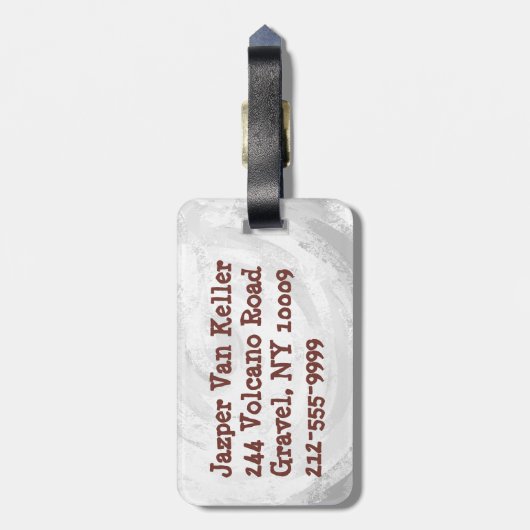 Big Shot Baseball Gepäckanhänger (Rückseite vertikal)