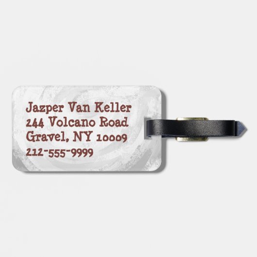 Big Shot Baseball Gepäckanhänger (Rückseite horizontal)