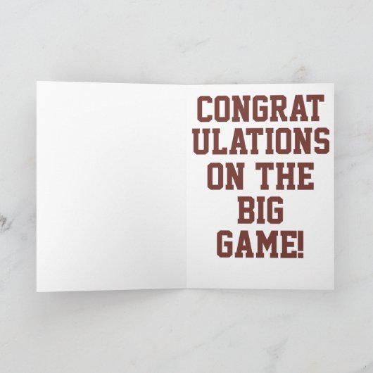 Big Shot Baseball Karte (Innenseite)