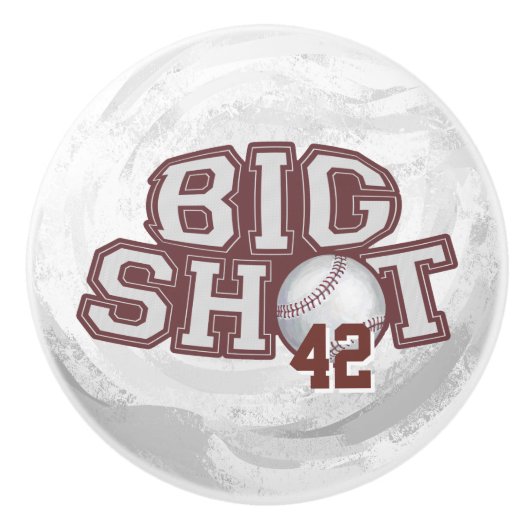 Big Shot Baseball Keramikknauf (Vorderseite)