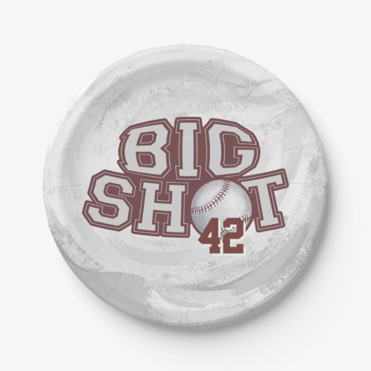 Big Shot Baseball Pappteller (Vorderseite)