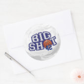Big Shot Basketball Runder Aufkleber (Umschlag)