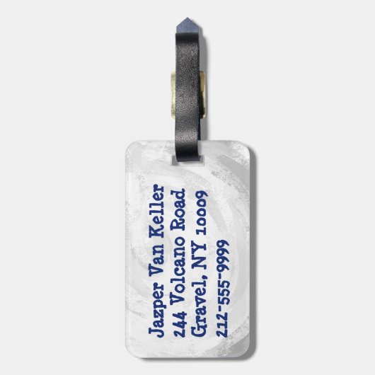 Big Shot Soccerball Gepäckanhänger (Rückseite vertikal)