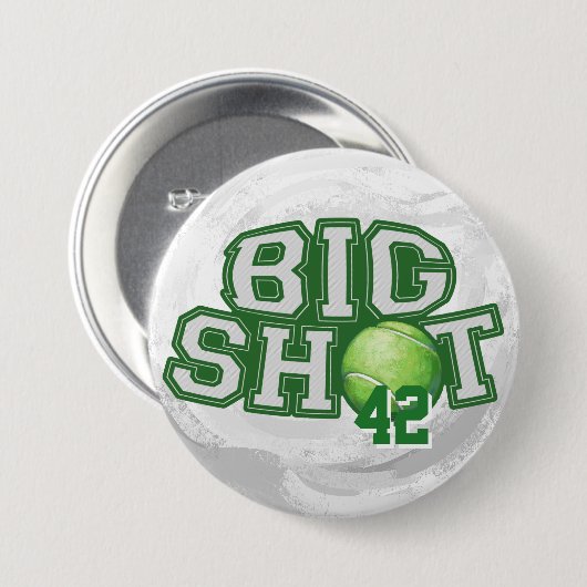 Big Shot Tennis Ball Button (Vorne & Hinten)