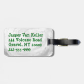 Big Shot Tennis Ball Gepäckanhänger (Rückseite horizontal)