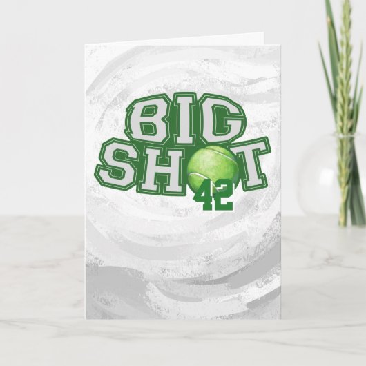 Big Shot Tennis Ball Karte (Vorderseite)