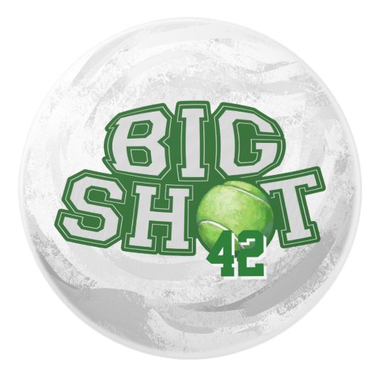 Big Shot Tennis Ball Keramikknauf (Vorderseite)