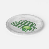 Big Shot Tennis Ball Pappteller (Schrägansicht)