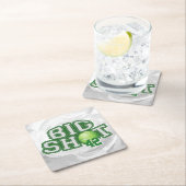 Big Shot Tennis Ball Rechteckiger Pappuntersetzer (Vor Ort)