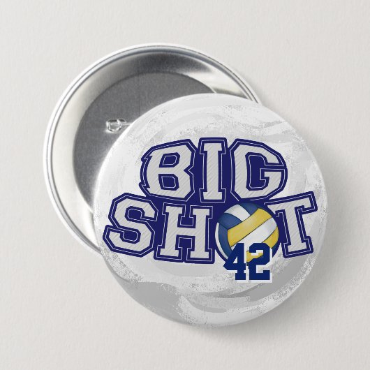 Big Shot Volleyball Button (Vorne & Hinten)