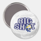 Big Shot Volleyball Magnet (Vorderseite/Rückseite)
