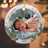 Big Sis 1. Weihnachtsklassiker Silver Pflanze Rahm Keramik Ornament