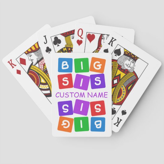 Big Sis benutzerdefinierte Spielkarten (Rückseite)
