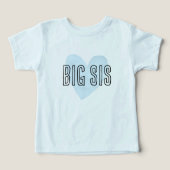 Big Sis Blue Heart Matching Sibling Family (Design Vorderseite)