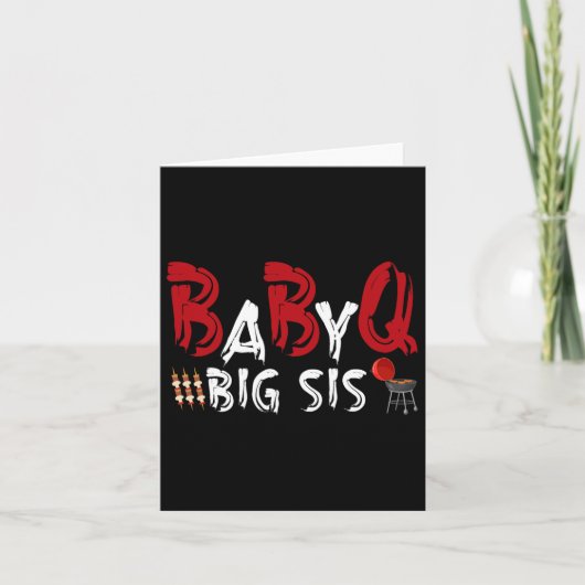 Big Sis Byby Grillen Karte (Vorderseite)
