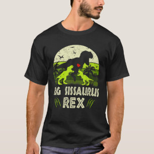 Big Sis Dinosaurier T Rex Big Sissaurus 2 Kinder F T-Shirt