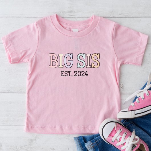 Big Sis Est 2024 Shirt | Kinderankündigung