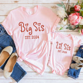 Big Sis Est 2024 Shirt | Niedlich Big Sister