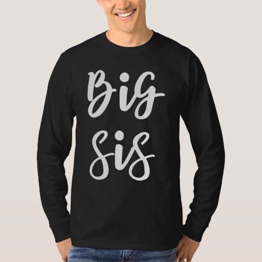 Big Sis für große kleine Brüder und Schwester Gesc T-Shirt (Vorderseite)