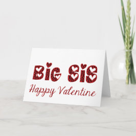 Big Sis I Liebe Sie Niedliche kupiden Typografie V Feiertagskarte