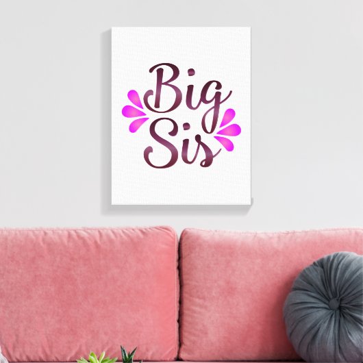 Big Sis Leinwanddruck (Insitu (Wohnzimmer))