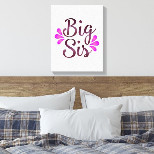 Big Sis Leinwanddruck (Insitu (Schlafzimmer))