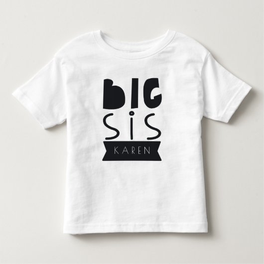 Big Sis & Lil Sis set Kleinkind T-shirt (Vorderseite)