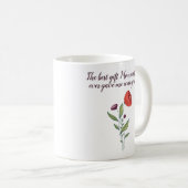 Big Sis Little Sister Sweet Quote Wilde Blume Kaffeetasse (VorderseiteRechts)